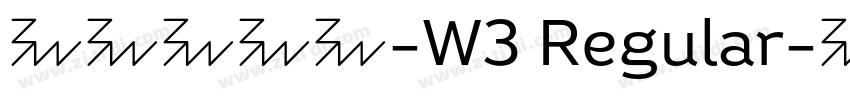 腾祥智黑繁-W3 Regular字体转换